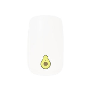 Cute Kawaii Avocado Minx Nail Art