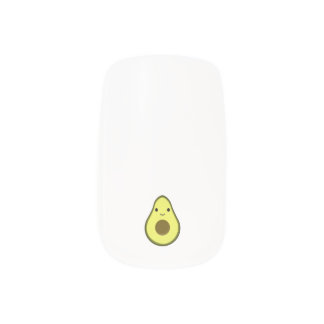 Cute Kawaii Avocado Minx Nail Art