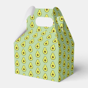 Cute Kawaii Avocado Pattern Favor Boxes