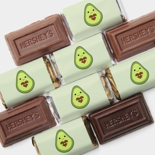 Cute Kawaii Avocado Pregnant Baby Shower Fiesta  Hershey's Miniatures (Assorted)