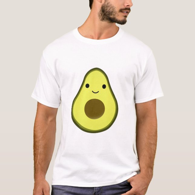 Cute Kawaii Avocado T-Shirt (Front)