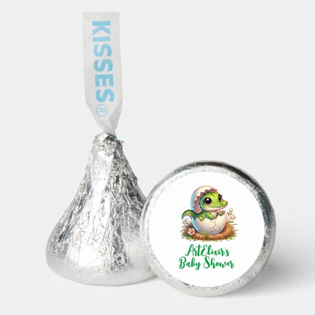 Cute Kawaii Baby Alligator Hatching Hershey®'s Kisses® (Front)