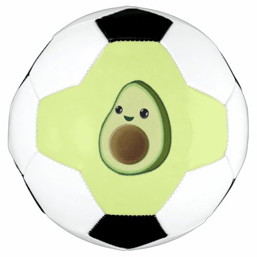 Cute Kawaii Baby Avocado Drawing Soccer Ball