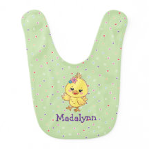 Cute Kawaii Baby Chick Personalized Green