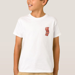 Cute Kawaii Bacon Combing Hair Illustration Kids T-Shirt