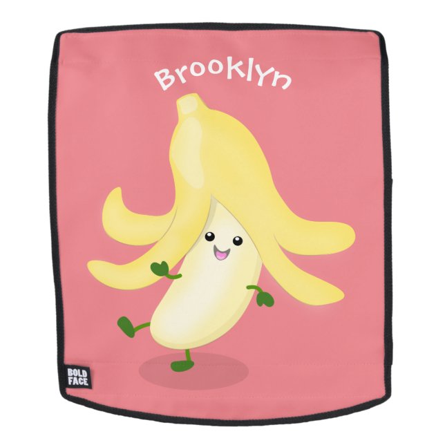 Cute kawaii banana cartoon backpack (Removable Face)
