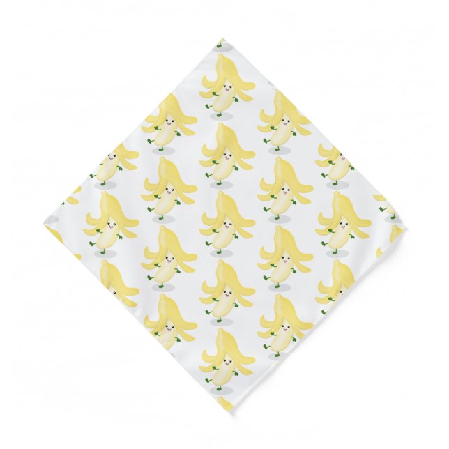 Cute kawaii banana cartoon bandana (Front)