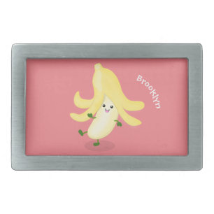 Cute kawaii banana cartoon belt buckle