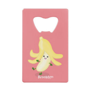 Cute kawaii banana cartoon credit card bottle opener