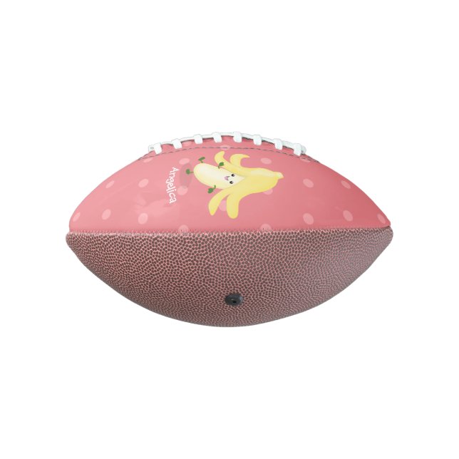 Cute kawaii banana cartoon football (Rotated 270)