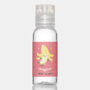 Cute kawaii banana cartoon hand sanitizer
