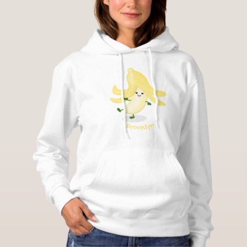 Cute kawaii banana cartoon hoodie