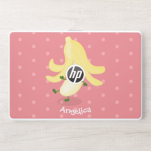 Cute kawaii banana cartoon HP laptop skin