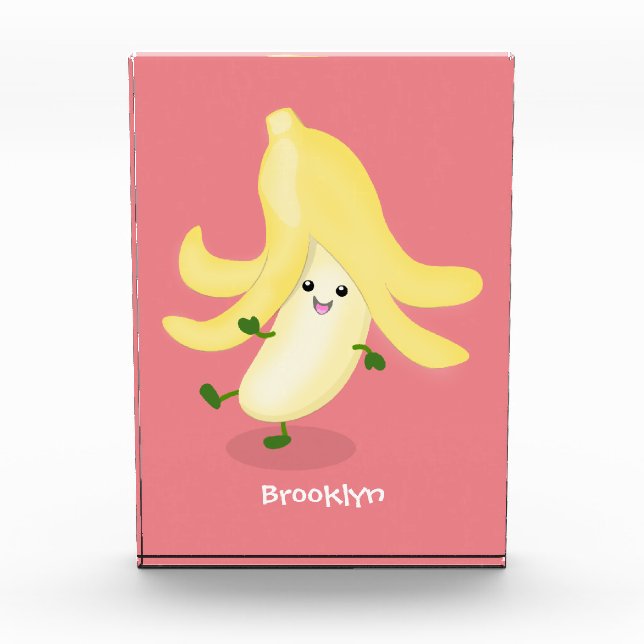 Cute kawaii banana cartoon photo block (Front)