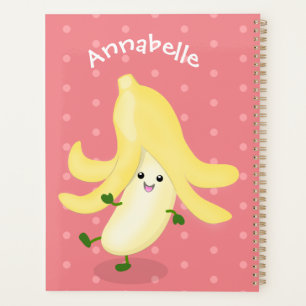 Cute kawaii banana cartoon planner