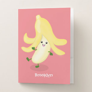 Cute kawaii banana cartoon pocket folder