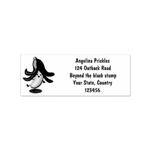 Cute kawaii banana cartoon rubber stamp