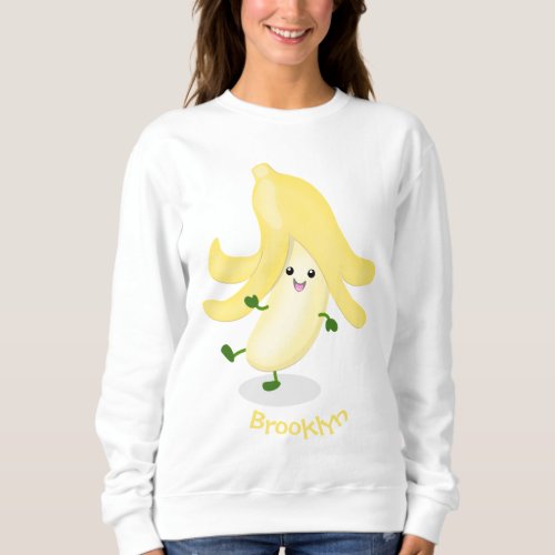 Cute kawaii banana cartoon sweatshirt