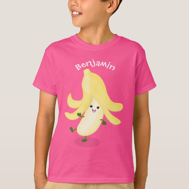 Cute kawaii banana cartoon T-Shirt (Front)