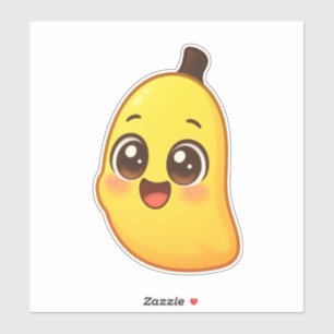 Cute Kawaii Banana Character Sticker