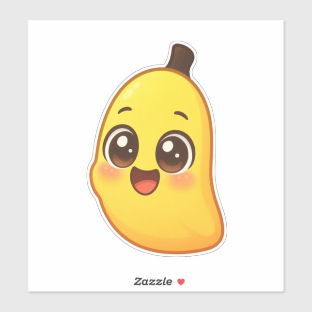 Cute Kawaii Banana Character Sticker (Sheet)
