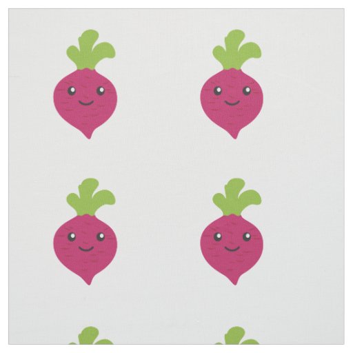 Cute Kawaii Beet Fabric