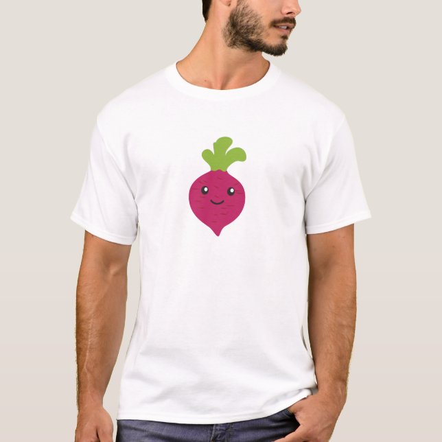 Cute Kawaii Beet T-Shirt (Front)