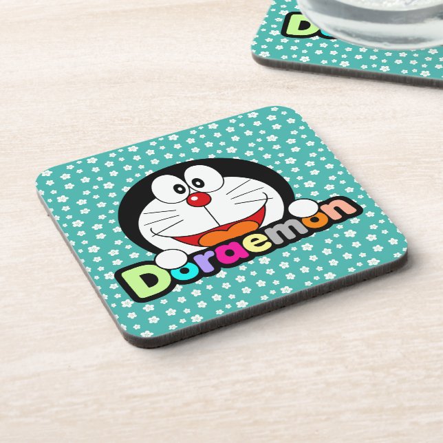 Cute Kawaii Black Doraemon Anime Beverage Coaster (Left Side)