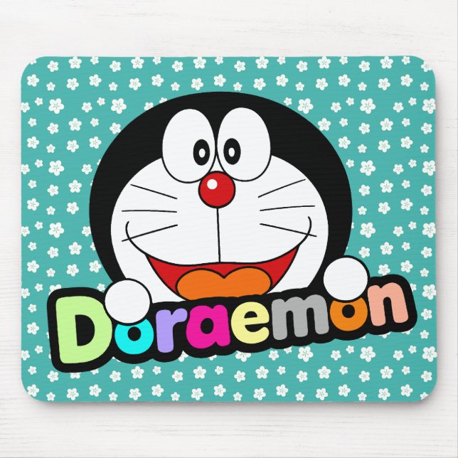 Cute Kawaii Black Doraemon Anime Mouse Pad (Front)