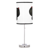 Cute Kawaii Black Sushi Cat Table Lamp (Back)
