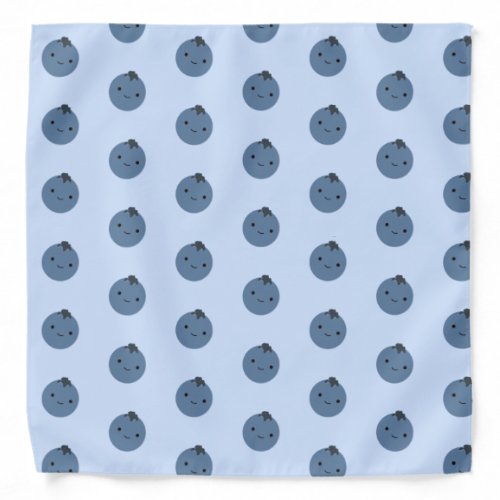 Cute Kawaii Blueberry Bandana