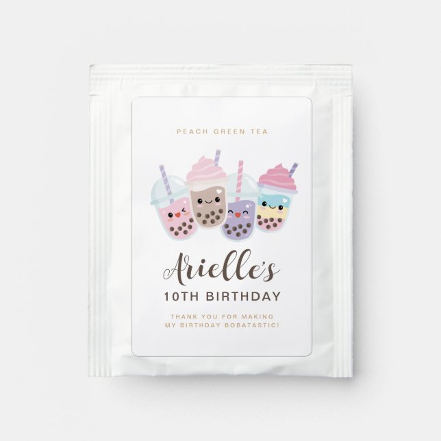 Cute Kawaii Boba Bubble Tea Drink Mix (Front)