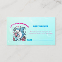 Cute Kawaii Boba Shark Baby Shower