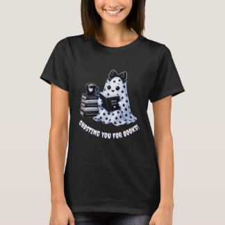 Cute Kawaii Bookish Ghost T-Shirt