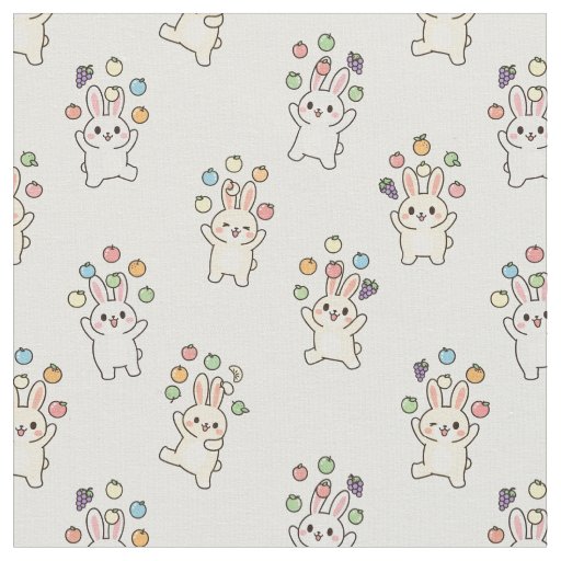 Cute Kawaii Bunny Fabric