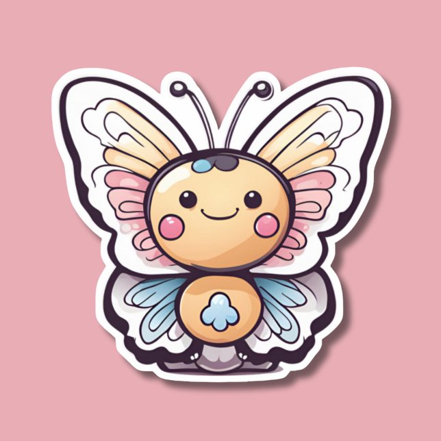 Cute Kawaii Butterfly  Sticker (Creator Uploaded)