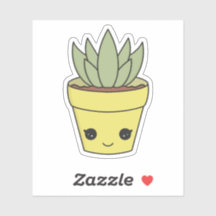 Cute Kawaii Cactus Succulent Sticker