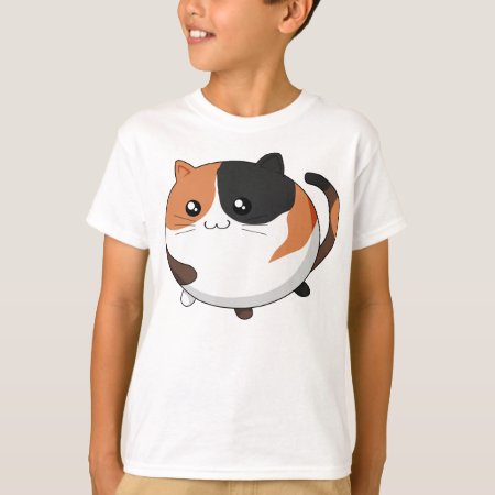 Cute Kawaii Calico Kitty Cat T-shirt