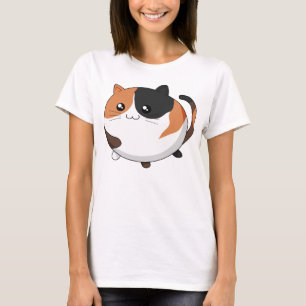 Cute Kawaii Calico kitty cat T-Shirt