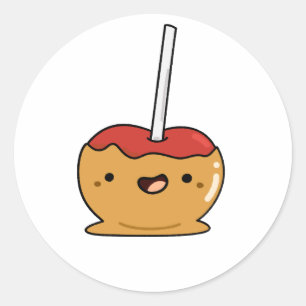 Cute Kawaii Candy Apple Classic Round Sticker