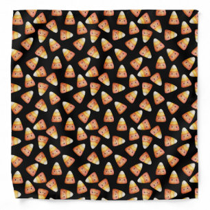 Cute Kawaii Candy Corn Pattern Halloween Pet Bandana