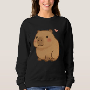 Cute Kawaii Capybara Adorable Animal, Lover Chibi  Sweatshirt