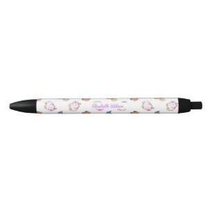 Cute Kawaii Capybara Script Name Monogram Pen