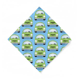 Cute kawaii cars cartoon illustration bandana