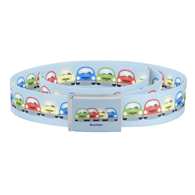 Cute kawaii cars cartoon illustration belt (Coil)