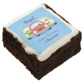 Cute kawaii cars cartoon illustration brownie (Angled)