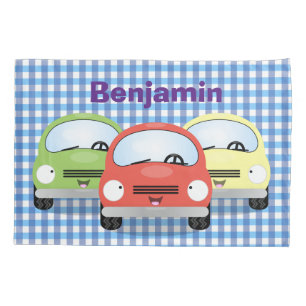 Cute kawaii cars cartoon illustration pillow case
