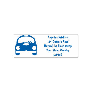 Cute kawaii cars cartoon illustration self-inking stamp