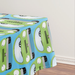 Cute kawaii cars cartoon illustration tablecloth