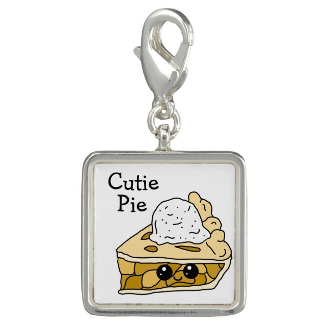 Cute Kawaii Cartoon Cutie Pie Apple Pie Charm (Front)